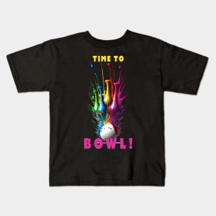 Time to Bowl! Kids T-Shirt